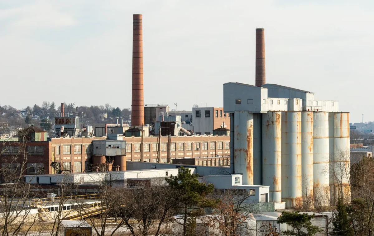 Saint-Gobain's Worcester campus (now being demolished) was fined $250,000 by the EPA in 2016.