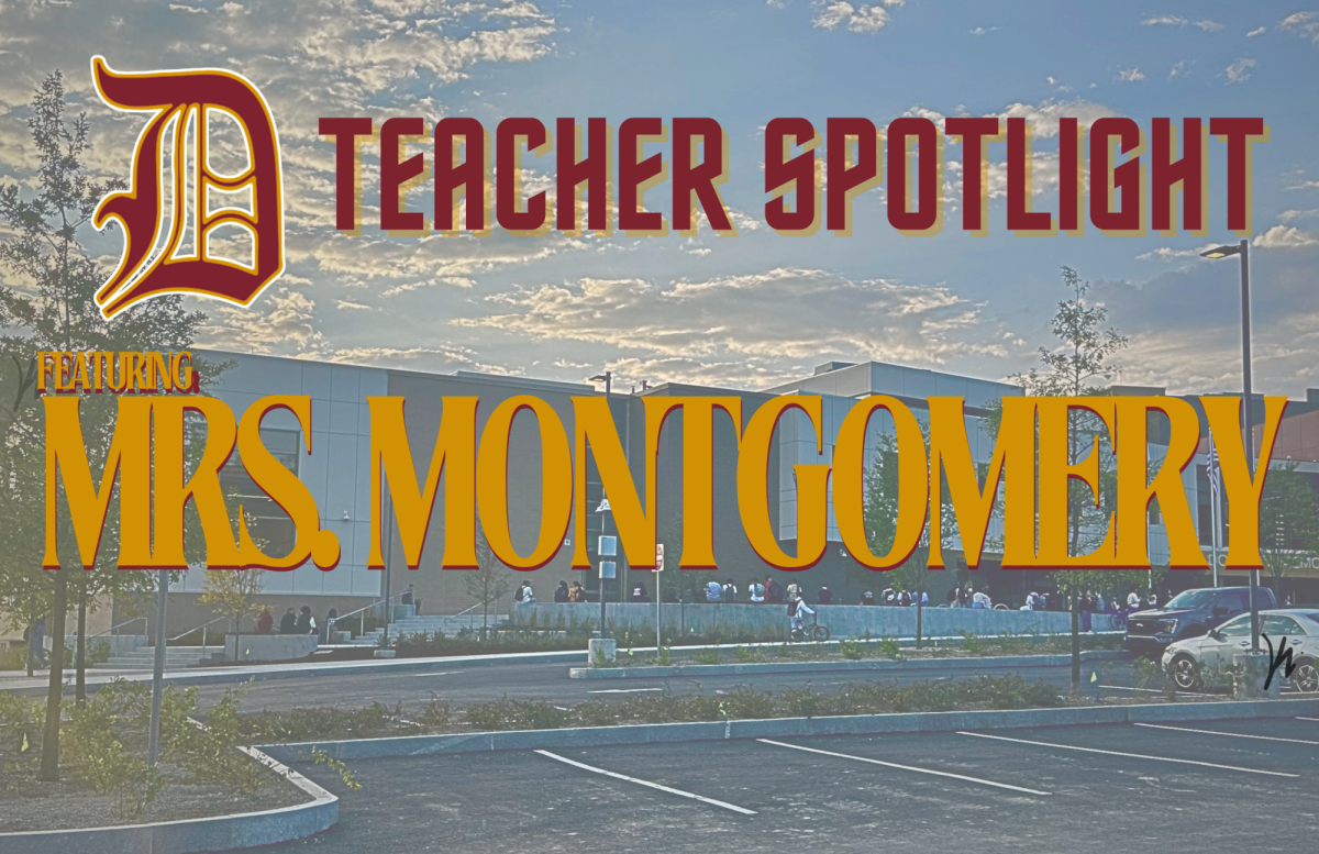 Doherty Teacher Spotlight Featuring: Mrs. Montgomery! | Thumbnail created on Canva.