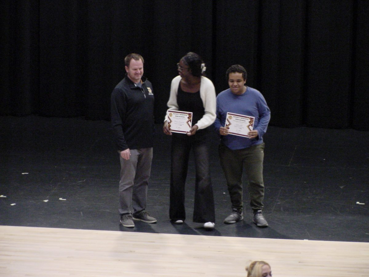 Maame Akyeampong and Sam Kibe were awarded the Middlesex Savings Bank Scholarship.