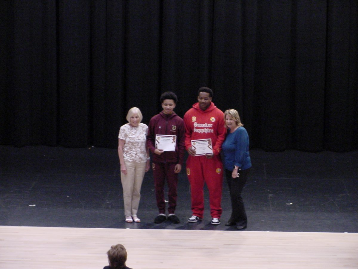 Jordan Bennett and Ezekiel Wilson were awarded the Fred Mara Scholarship.