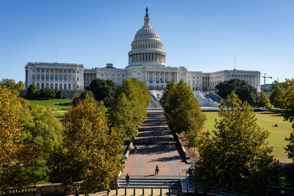The US Capitol Building.