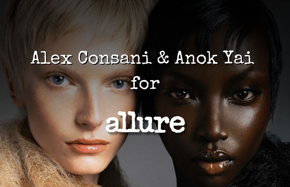 Alex Consani & Anok Yai for Allure | Background Image Source: Zhong Lin | Thumbnail edited on Canva
