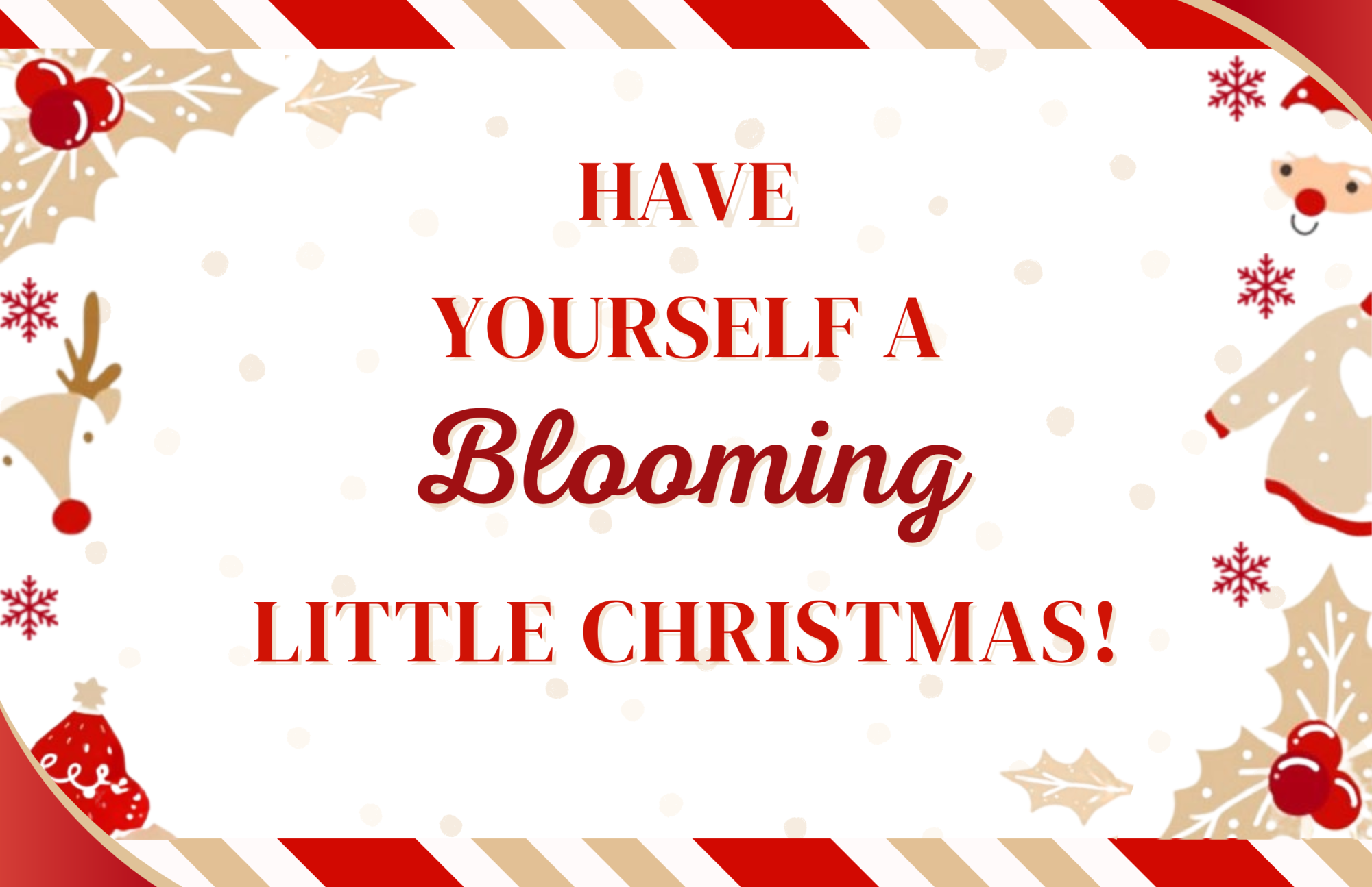 i.floraln’s Blooming Christmas Sale! | Thumbnail created on Canva, Inspired by i.floraln's Poster.