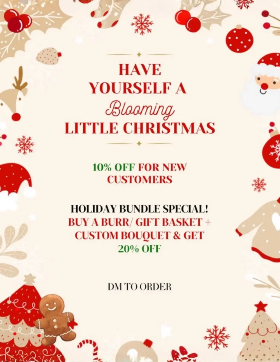 Handmade Bouquets & Holiday Gift Baskets with Exclusive Seasonal Discounts for New Customers! | Promotional, Spotlight Interview Featuring Highlander Isabel Lam