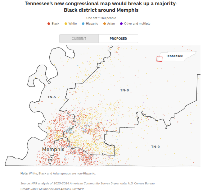 Redistricting Plan Breaks Apart Tennessee’s Only Majority‑Black District, Causing Lawsuits & Community Outrage
